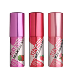 Three bottles of Stay Cool breath freshener spray on a white background